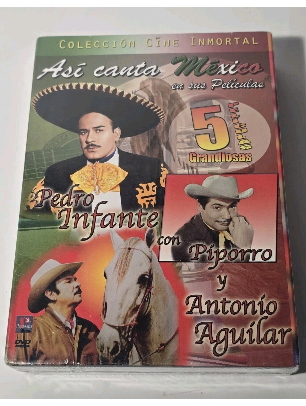 Asรญ Canta Mรฉxico en Sus Pelรญculas DVD Pedro Infante Piporro Antonio Aguilar NEW